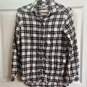 American Eagle Boyfriend Fit Plaid Button Up Shirt